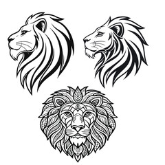 Lion Head Vector