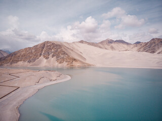The most beautiful place in Xinjiang, China, Baisha Lake in Kashgar
