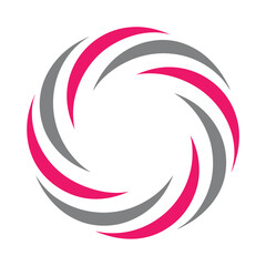 Abstract Swirl Logo Vector Design Minimal Concept.