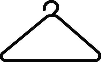 The hanger icon. hanger clothes rack. Different clothes hanger silhouette collection. Wardrobe sign vector.