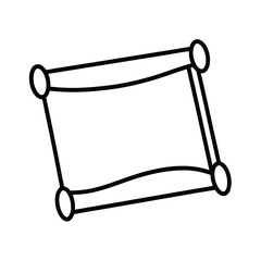 vector illustration of a paper clip