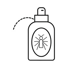 Obraz premium insect repellent vector art icon