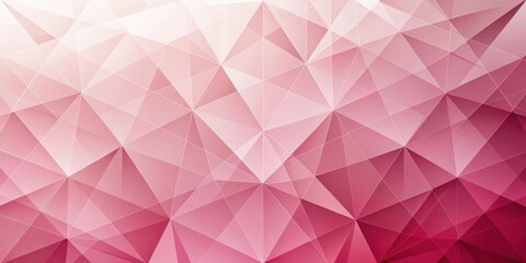 Obraz premium Abstract Pink and White Geometric Triangular Pattern Background Image Featuring a Low Poly Style Design with Gradient Color Transitions