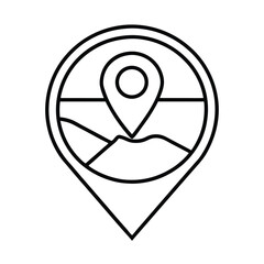 vector map pointer icon