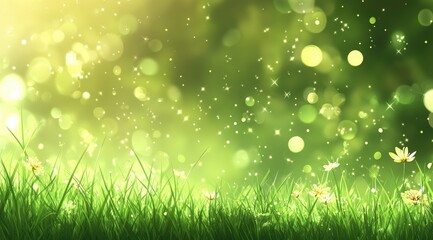 Obraz premium A vibrant spring meadow