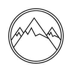 mountain icon vector illustration