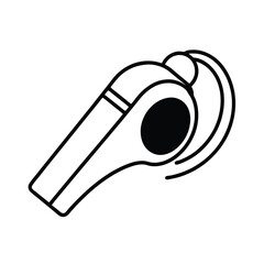 whistle vector art icons