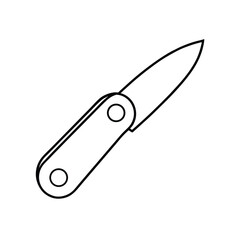 pocket knife vector art icons.