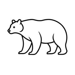 wildlife bear vector art icons