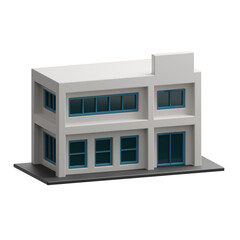 Store building 3d illustration