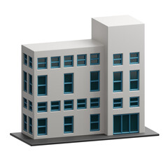 Hospital building 3d illustration