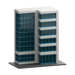 3d illustration of skyscraper building