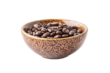 Isolated Bowl of Coffee Beans