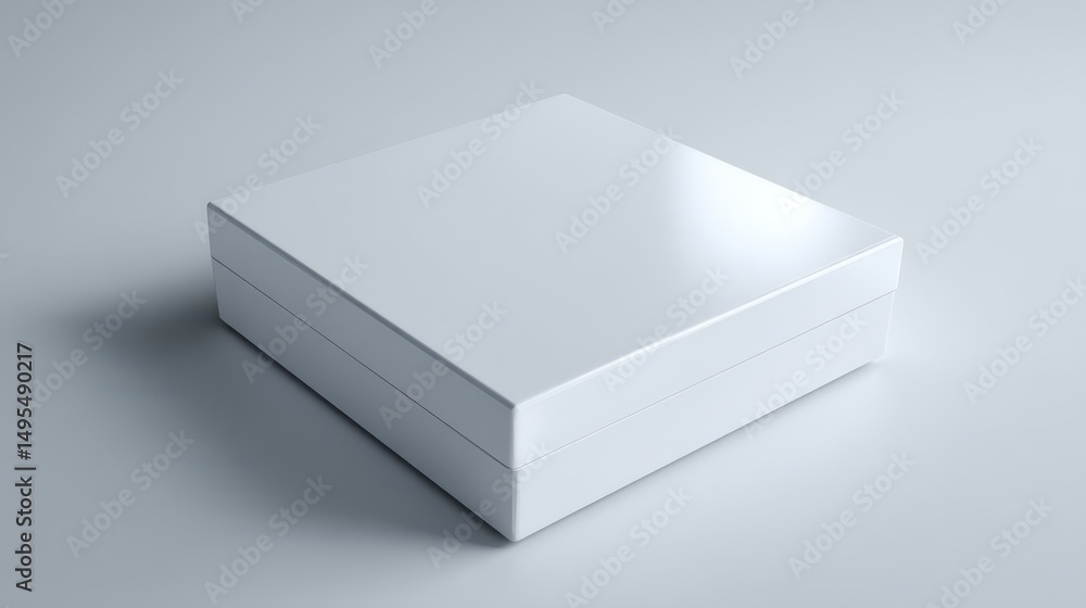 Poster a stunning image of software box wth slip case white blank 3d rendering mockup.