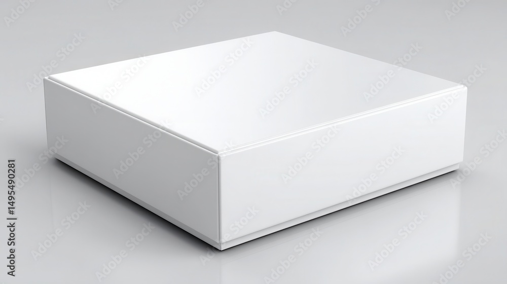 Poster a stunning image of software box wth slip case white blank 3d rendering mockup.