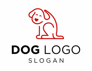 Logo about Dog on a white background. created using the CorelDraw application.