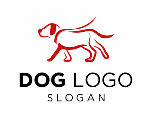 Logo about Dog on a white background. created using the CorelDraw application.
