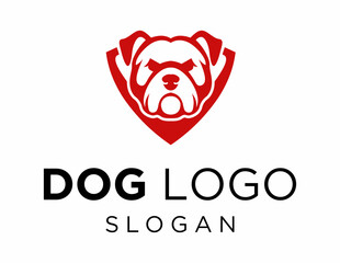 Logo about Dog on a white background. created using the CorelDraw application.