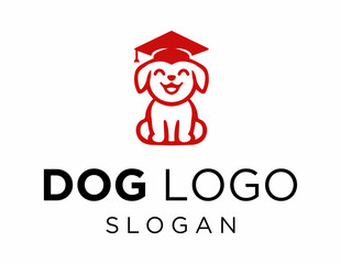 Logo about Dog on a white background. created using the CorelDraw application.