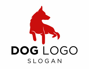Logo about Dog on a white background. created using the CorelDraw application.