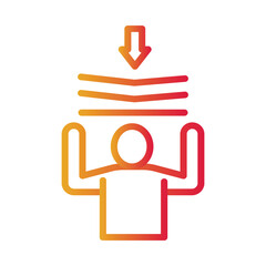  Resilience  Color gradient illustration vector icon which can easily modify or edit 