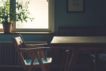 Cozy dining nook with natural light