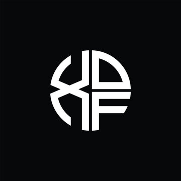 XOF logo XOF icon XOF monogram XOF letter minimalist Circle flat Unique modern abstract logo design.