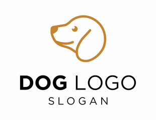 Logo about Dog on a white background. created using the CorelDraw application.