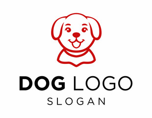 Logo about Dog on a white background. created using the CorelDraw application.