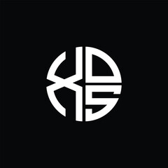 XOS logo XOS icon XOS monogram XOS letter minimalist Circle flat Unique modern abstract logo design.