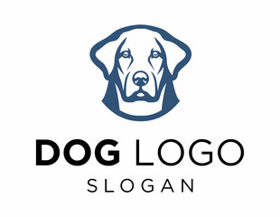 Logo about Dog on a white background. created using the CorelDraw application.