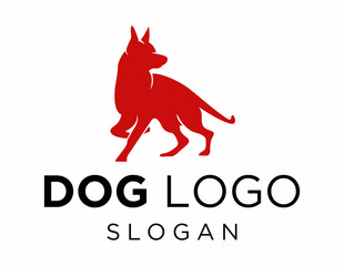 Logo about Dog on a white background. created using the CorelDraw application.