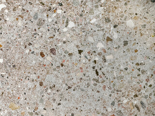 Colorful light grey terrazzo with colorful quartz stone texture. Terrazzo is increasingly being used in contemporary edgy and stylish interior as wall or floor finishing.