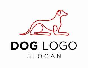 Logo about Dog on a white background. created using the CorelDraw application.