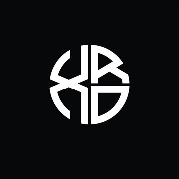 XRO logo XRO icon XRO monogram XRO letter minimalist Circle flat Unique modern abstract logo design.
