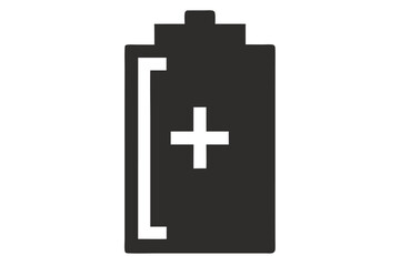 Obraz premium aa-battery-pack-silhuette---vector-art-illustriton.eps