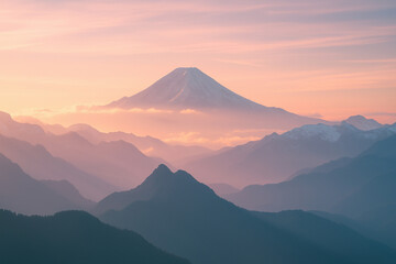 mountain in the cloud