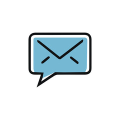 A minimalist send message design.