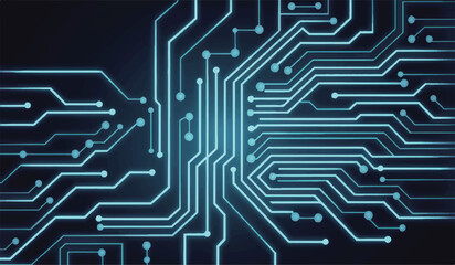  Blue Circuit Board: High-Tech Design for Electronics & Technology Projects, ai technology 
