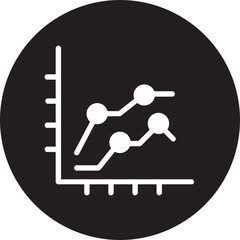 line chart glyph icon