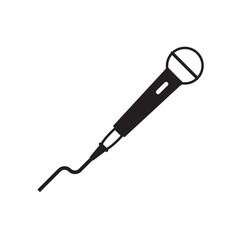 microphone icon vector glyph style design