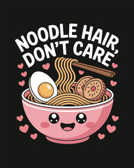 Ramen Vector T-Shirt Design Art & Illustration, Hoodie, Bag, Sticker and more use