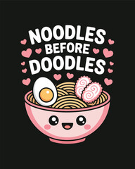 Ramen Vector T-Shirt Design Art & Illustration, Hoodie, Bag, Sticker and more use