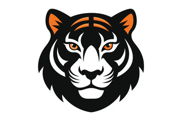 tiger-head-silhuette---vector-art-illustriton-whit.eps