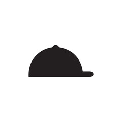 A minimalist cap design with black and white color.