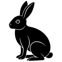 Obraz premium vector illustration of a rabbit