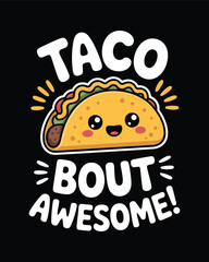 Taco T-Shirt Design Vector Art & Illustration