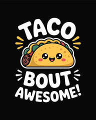 Taco T-Shirt Design Vector Art & Illustration