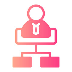 hierarchical structure gradient icon