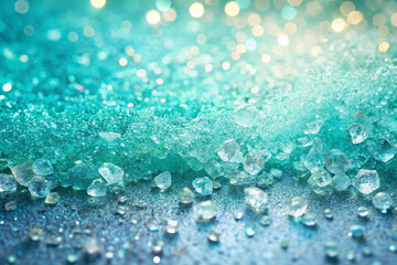 Shattered glass shimmer with frost sparkle
